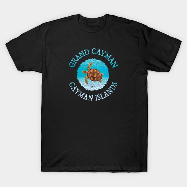 Grand Cayman, Cayman Islands, Sea Turtle T-Shirt by jcombs